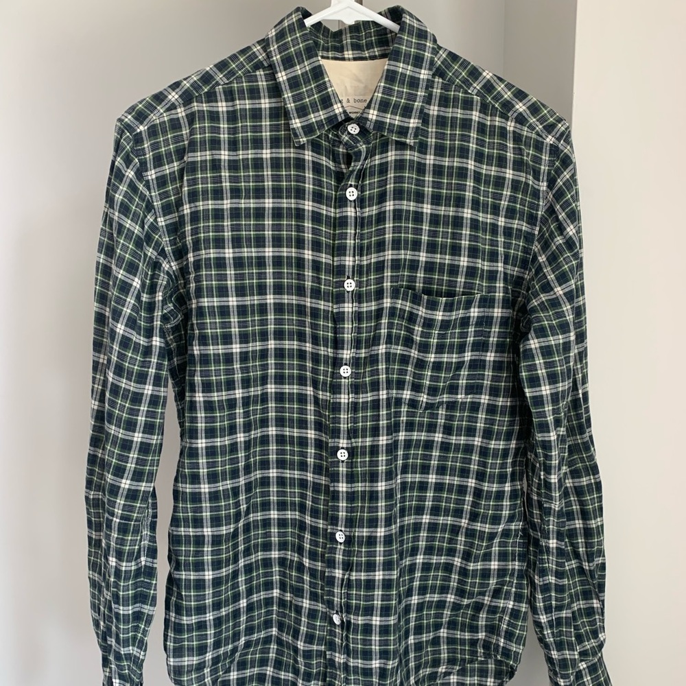 Rag & Bone Men’s Plaid Beach Shirt